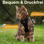 Tierhood Katzengeschirr mit Leine Grösse S – Leichte Version 2024 mit Reflektoren – Bild 2