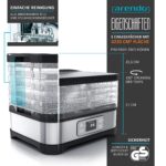 Arendo Dörrautomat mit Temperaturregler – Edelstahl Dehydrator für Obst, Gemüse & Fleisch – Bild 4