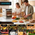 Arendo Edelstahl-Dörrautomat 16 Ebenen 1000W – Profi-Dörrgerät mit Touch-Control – Bild 7