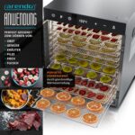 Arendo Dörrautomat Edelstahl 12 Etagen 800 W – Profi-Dörrgerät mit Umluft für Obst & Fleisch – Bild 4
