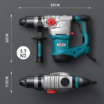 ENEACRO SDS-Plus Abbruchhammer 1500W mit 7 Joule – Profi-Bohrhammer 32 mm für Beton – Bild 2
