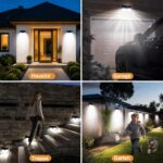 vighep 318 LED Solarleuchte mit Bewegungsmelder – IP65 Wandleuchte für Aussenbereich – Bild 7