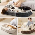 BEDSURE Orthopädisches Hundebett 89x64cm – Ergonomisches Sofa für Mittelgrosse Hunde – Bild 5