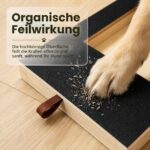 Linzerry Kratzbrett für Hunde 35x25cm mit Leckerlibox & 4 Ersatzblättern – Natürliche Krallenpflege – Bild 7