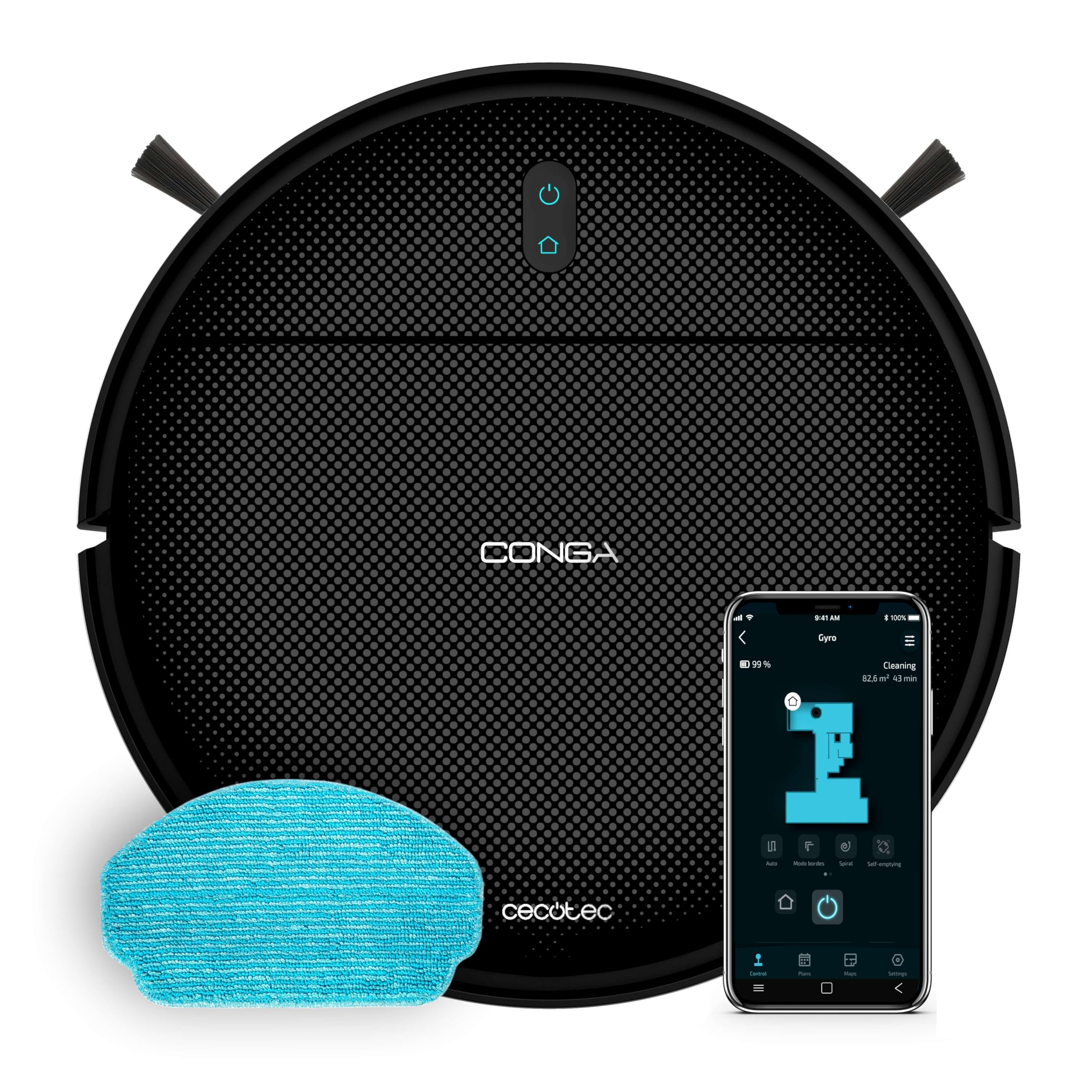 Cecotec Conga M10 Advance Aqua Pro – Saugroboter mit Wischfunktion & App-Steuerung