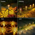 GEARLITE 4er Set Solarleuchten für Außen mit 2 LED & 800 mAh – IP65 Gartendeko – Bild 7