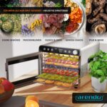 Arendo Dörrautomat Edelstahl 700 W mit 8 Gittern – Profi-Dehydrator für Obst, Fleisch & Gemüse – Bild 6