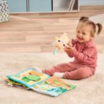 VTech Baby Mein grosses Plüschbuch – Interaktives Fühlbuch mit Musik für Babys 3–24 Monate – Bild 2