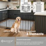 KESSER® Kaminschutzgitter 360 cm mit Tür – 6-teilig Metall Schutzgitter für Kinder & Haustiere – Bild 5