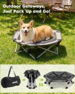 pecute Erhöhtes Hundebett L – 3s Klappbar, Atmungsaktiv & Ganzjährig mit Kühlmatte – Bild 2