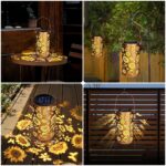 Blakapoo Sonnenblumen-Solarlampe – IP65 Wasserdicht Gartendeko mit LED für Balkon & Terrasse – Bild 7