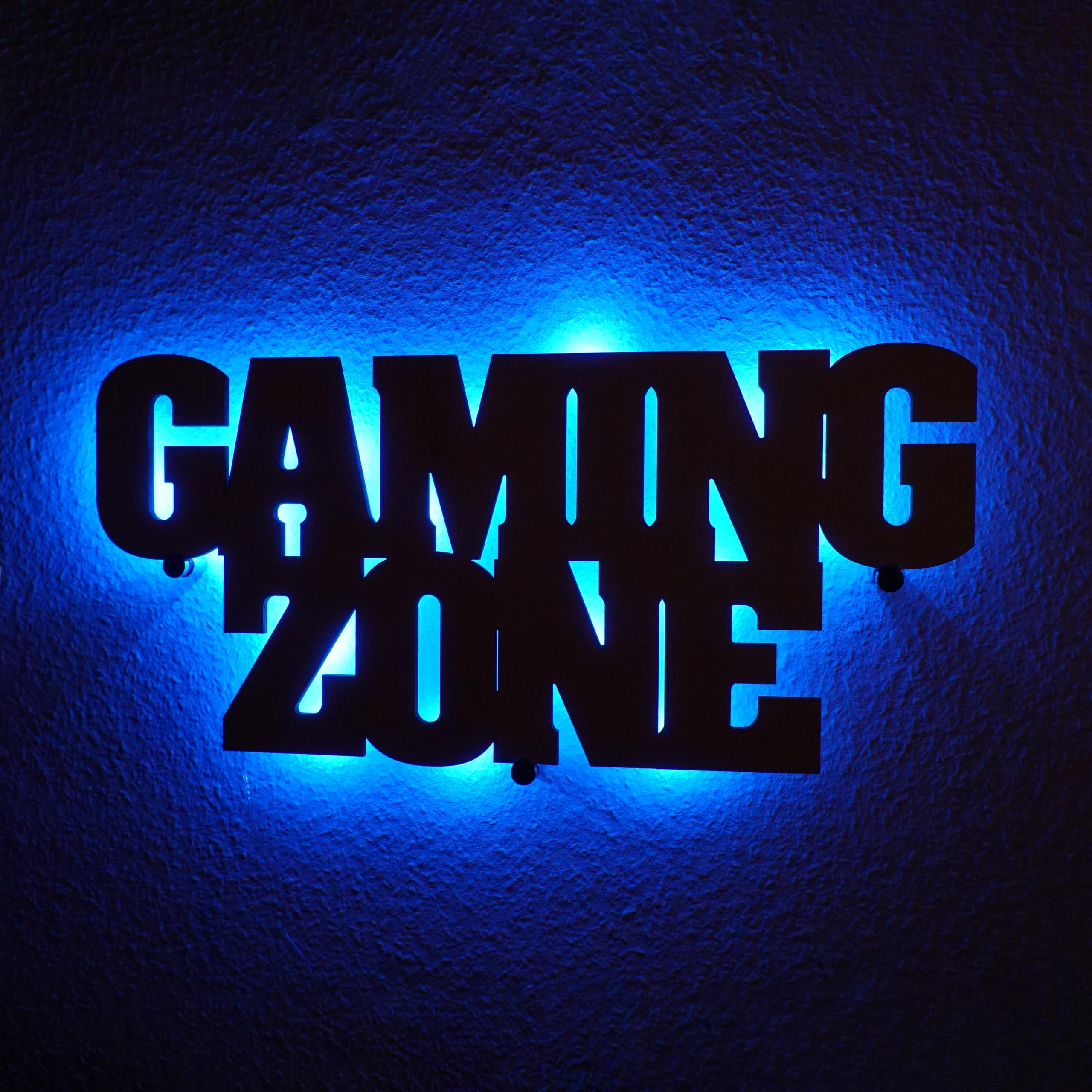 Namofactur Dekolicht Gaming Zone – Holz-Wandleuchte mit LED/RGB für Gamer