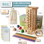SINNESFUCHS Farblernturm – FSC® Holzspielzeug mit Montessori Lernkonzept ab 3 Jahren – Bild 2