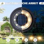 Flacchi Solar Bodenleuchten 12er Set Warmweiss – Wasserfeste LED Gartenleuchten für Aussen – Bild 6