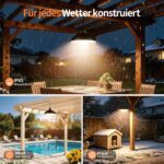 INTELAMP Solar-Hängelampe mit Fernbedienung – LED Pendelleuchte für Aussen & Innen – Bild 4