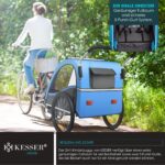 KESSER Sport-RX 2in1 Kinderfahrradanhänger & Buggy – 5-Punkt-Gurt & 360° Vorderrad für 1-2 Kinder – Bild 6