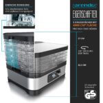 Arendo Dörrautomat 400 W mit Temperaturregler – Edelstahl Dehydrator für Obst, Gemüse & Fleisch – Bild 2