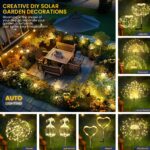 GIGALUMI 4er Set Solarleuchten mit 120 LEDs – Feuerwerk Gartendeko für Balkon & Terrasse – Bild 2