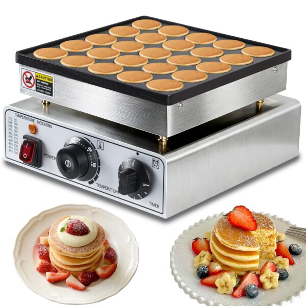 SIJIDING Mini Pfannkuchenmacher 25er – 950W kommerzielle Dorayaki Maker Maschine