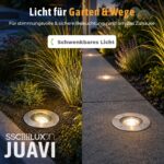 SSC-LUXon JUAVI 4er Set Bodeneinbaustrahler schwenkbar IP67 – Befahrbare Gartenspots für Wege & Terrasse – Bild 2