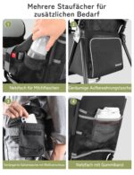 besrey Kinderkraxe mit Sonnendach – Ergonomische Babytrage für Wanderungen bis 18 kg – Bild 5