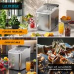 Arendo Eiswürfelmaschine Edelstahl – 12 kg Eis/Tag – Kompakt & leiser Betrieb – Bild 3