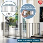 BabyDan Flex L Schutzgitter 90-223 cm – Treppenschutzgitter & Raumteiler, Schwarz – Bild 6