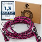 Golden Pets Hundeleine 2m reflektierend – Paracord Führleine bis 250 kg