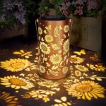 Blakapoo Sonnenblumen-Solarlampe – IP65 Wasserdicht Gartendeko mit LED für Balkon & Terrasse
