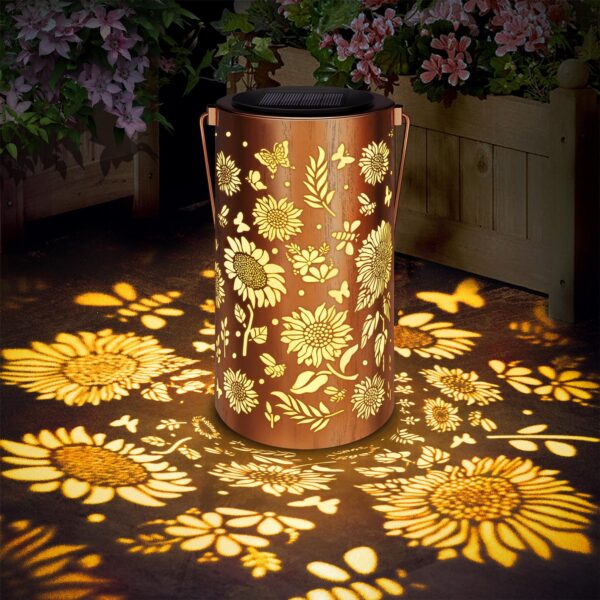 Blakapoo Sonnenblumen-Solarlampe – IP65 Wasserdicht Gartendeko mit LED für Balkon & Terrasse