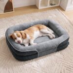 BEDSURE Orthopädisches Hundebett 89x64cm – Ergonomisches Sofa für Mittelgrosse Hunde