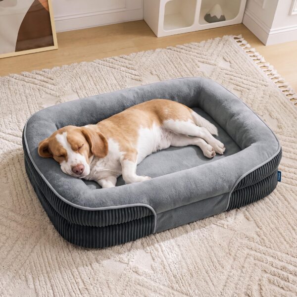 BEDSURE Orthopädisches Hundebett 89x64cm – Ergonomisches Sofa für Mittelgrosse Hunde