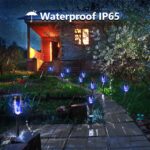 Geemoo Solar Gartenfackeln 6er Set – Blaue Flammeneffekt Solarleuchten IP65 für Aussen – Bild 3