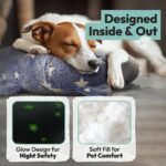 POMESEA Hundekissen L Blau – Orthopädisches U-förmiges Hundebett mit Memory-Foam – Bild 4