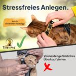 Tierhood Katzengeschirr mit Leine Grösse S – Leichte Version 2024 mit Reflektoren – Bild 5