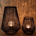 Esotec Solar Windlicht 2er Set Ilona – Gartenbeleuchtung mit Bruchglaskugeln & Polyrattan – Bild 4
