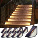 Shuniu Solar-Treppenleuchten 10er Set – LED Gartenbeleuchtung IP65 wasserdicht für Aussen