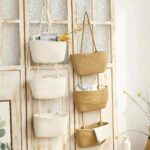 AARAINBOW 3er Wandbehang Baumwollkörbe – Boho Hängekorb Organizer für Wand & Tür – Bild 2