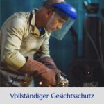 Blue Eagle Gesichtsschutzschild B1BL+FC48 – Polycarbonat-Visier mit Ersatz – Bild 7