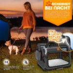 TRESKO Hundebox M 61x42x42cm faltbar mit Leckmatte – Sichere Transportbox für Auto & Zuhause – Bild 6