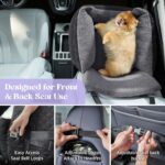 LE SURE Hundesitz Auto wasserdicht 54.5x49.5 cm – Sicherer Autositz für kleine & mittlere Hunde – Bild 2