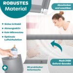 KESSER® Bettschutzgitter 180 cm – Höhenverstellbar & Klappbar mit Mesh-Netz für Kindersicherheit – Bild 2