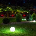 Wiltec Kugelleuchte Ø 20 cm mit Erdspiss – IP44 Gartenbeleuchtung für Aussen – Bild 8