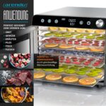 Arendo Dörrautomat Edelstahl 700 W mit 8 Gittern – Profi-Dehydrator für Obst, Fleisch & Gemüse – Bild 4