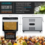 Arendo Dörrautomat Edelstahl 700W mit 8 Tabletts – Obst & Fleisch Trockner 35-85°C – Bild 2