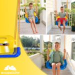 WOLKENGLÜCK® Babyschaukel 3 in 1 – Mitwachsende Kinderschaukel für 6 Monate bis 6+ Jahre – Bild 6