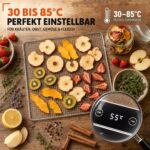 Sommertal Silence 800 Dörrautomat – 12 Edelstahl-Einschübe, 800W, nur 50dB, 24h Timer – Bild 5