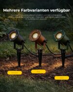 SLV NAUTILUS Bodenstrahler IP65 – Drehbarer Aussenstrahler mit Erdspiss für Garten & Terrasse – Bild 6