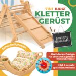 Kidiz 7in1 Klettergerüst Montessori – Modulares Holz-Spielsystem für Kinder 1-3 Jahre – Bild 3