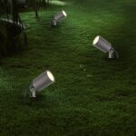 Ledvion LED Erdspiessstrahler Aluminium IP65 – Gartenbeleuchtung mit 2m Kabel & GU10 – Bild 3